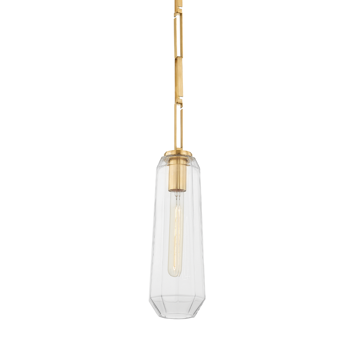 Corbett Lighting Copenhagen Pendant Pendant Corbett VINTAGE BRASS 5x13.75 