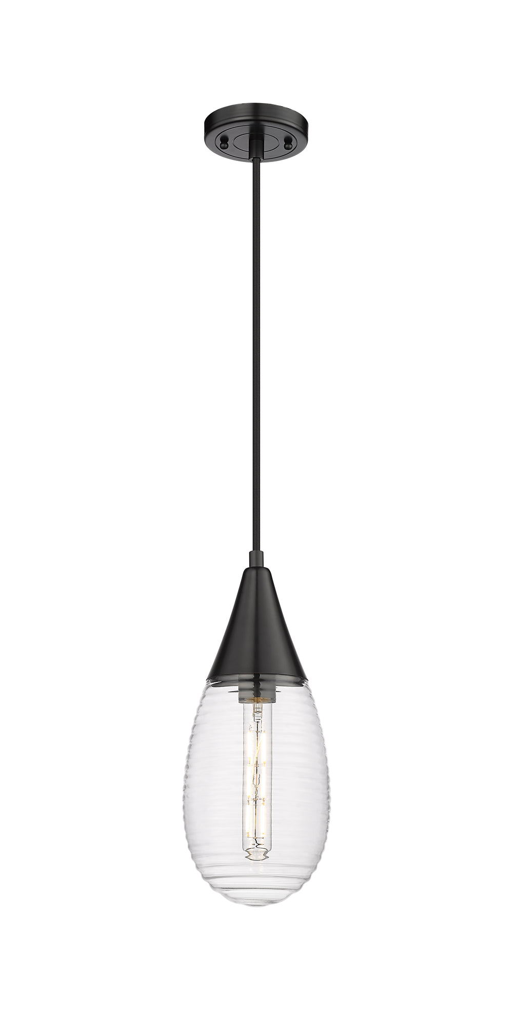 Innovations Lighting Malone 6" Pendant - Matte Black Pendants Innovations Lighting   