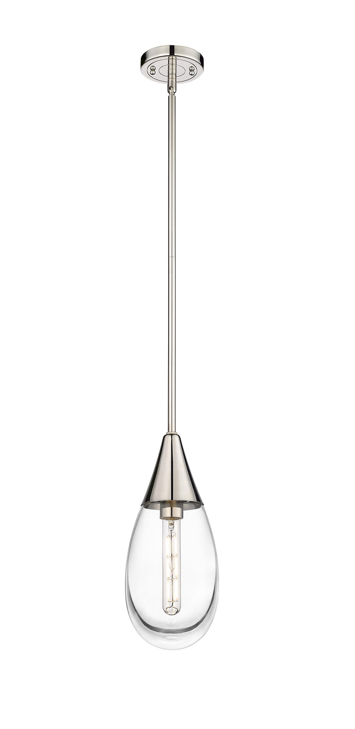 Innovations Lighting Malone 6" Pendant - Polished Nickel Pendants Innovations Lighting Clear ; Glass Type: Clear  