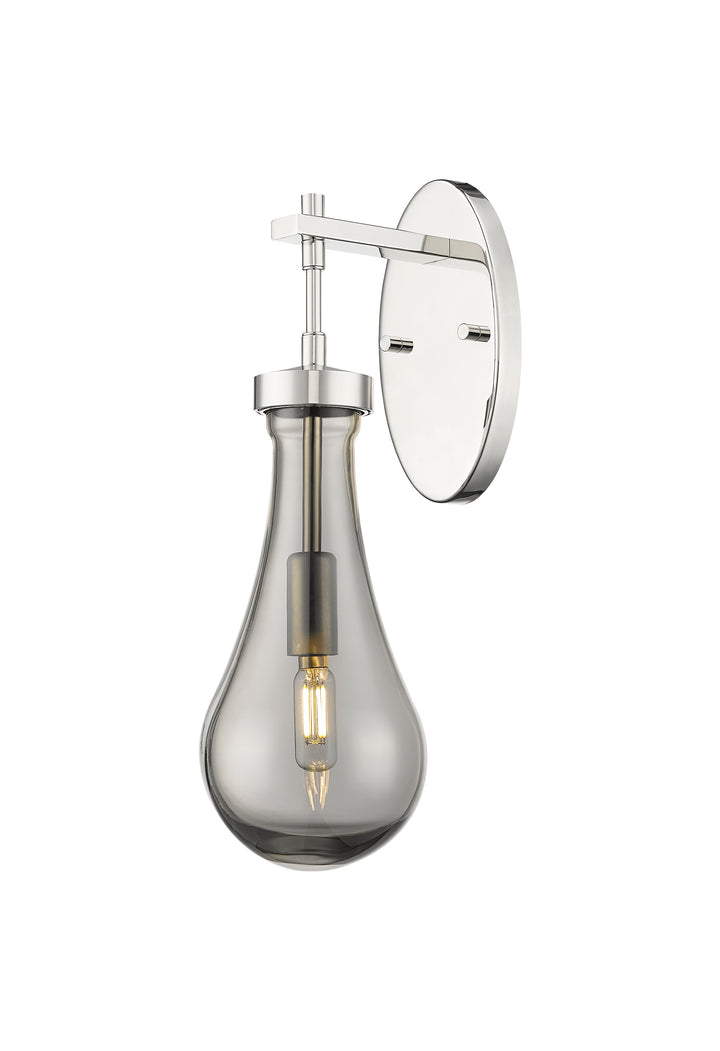 Innovations Lighting Owego 5" Sconce - Polished Nickel Wall Sconces Innovations Lighting Light Smoke ; Glass Type: Smoked  