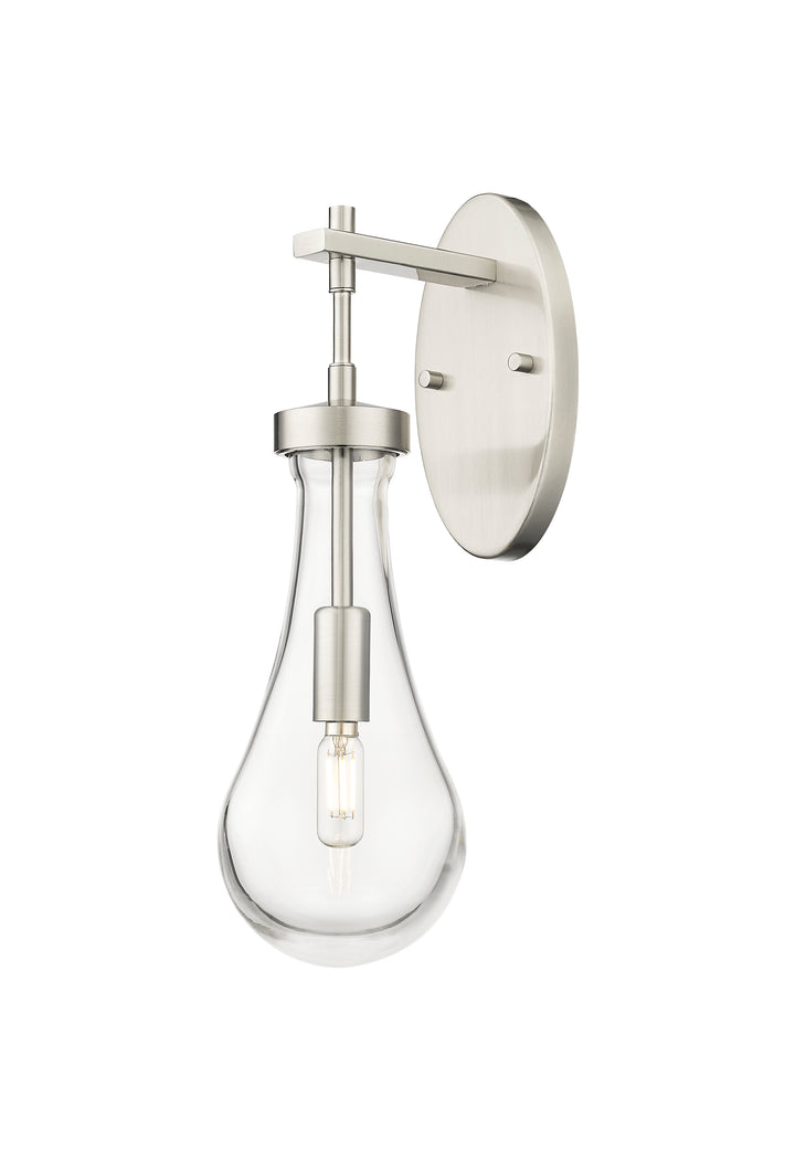 Innovations Lighting Owego 5" Sconce - Satin Nickel Wall Sconces Innovations Lighting Clear ; Glass Type: Clear  