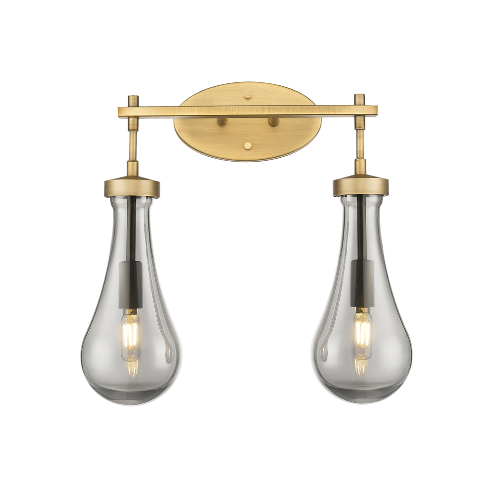 Innovations Lighting Owego 5" Bath Vanity Light - Brushed Brass Vanity Lights Innovations Lighting Light Smoke ; Glass Type: Smoked  