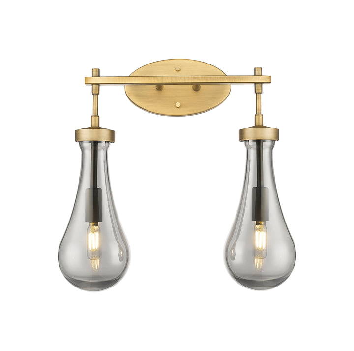 Innovations Lighting Owego 5" Bath Vanity Light - Brushed Brass Vanity Lights Innovations Lighting Light Smoke ; Glass Type: Smoked  