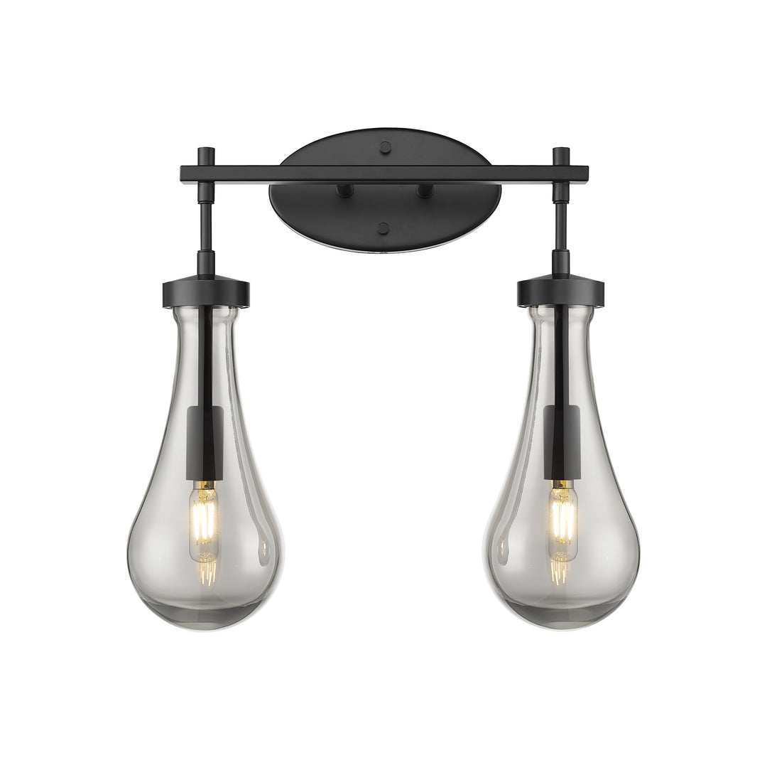 Innovations Lighting Owego 5" Bath Vanity Light - Matte Black Vanity Lights Innovations Lighting Light Smoke ; Glass Type: Smoked  