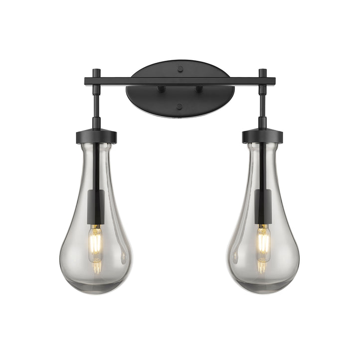 Innovations Lighting Owego 5" Bath Vanity Light - Matte Black Vanity Lights Innovations Lighting Light Smoke ; Glass Type: Smoked  