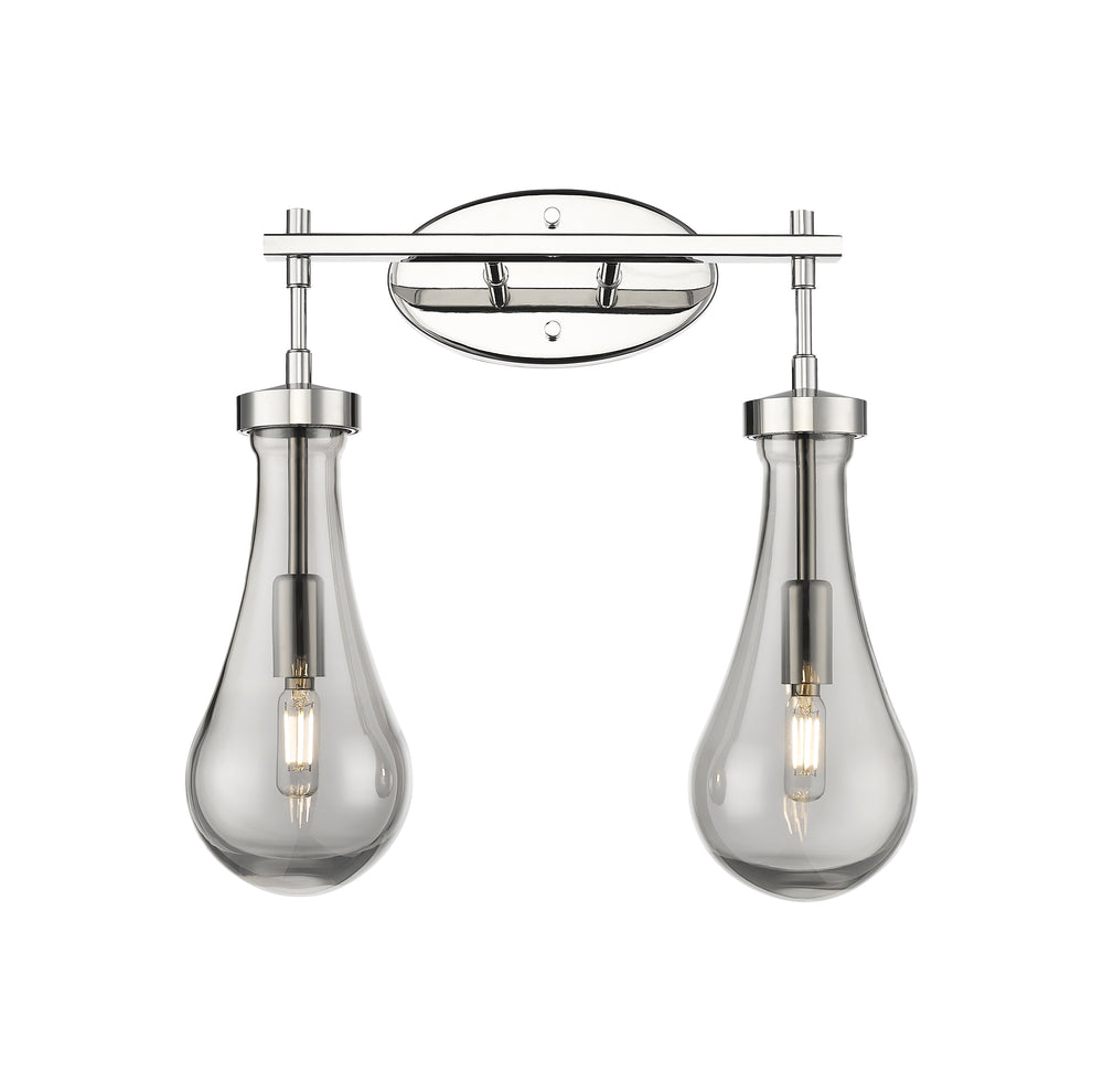 Innovations Lighting Owego 5" Bath Vanity Light - Polished Nickel Vanity Lights Innovations Lighting Light Smoke ; Glass Type: Smoked  