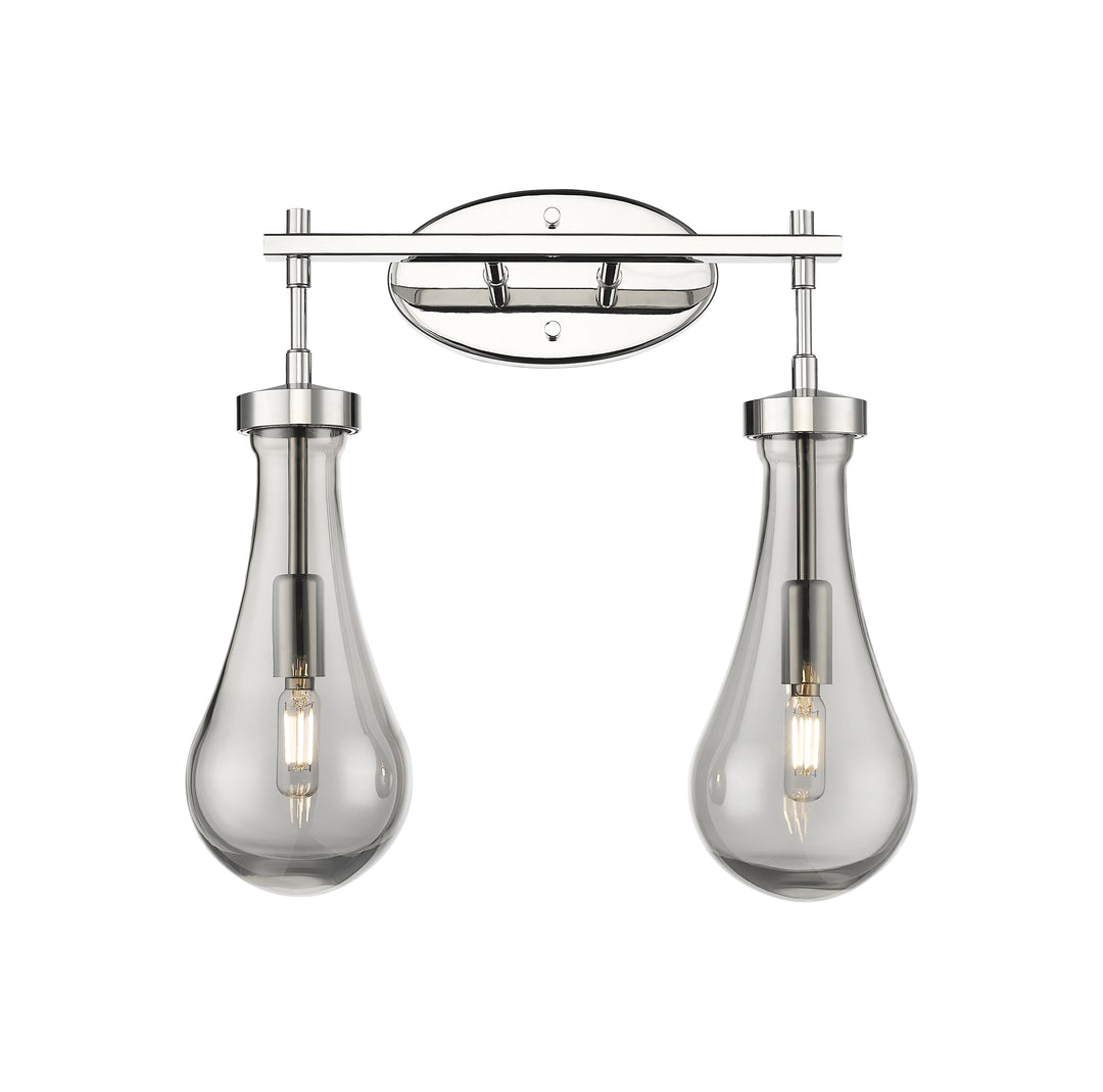 Innovations Lighting Owego 5" Bath Vanity Light - Polished Nickel Vanity Lights Innovations Lighting Light Smoke ; Glass Type: Smoked  