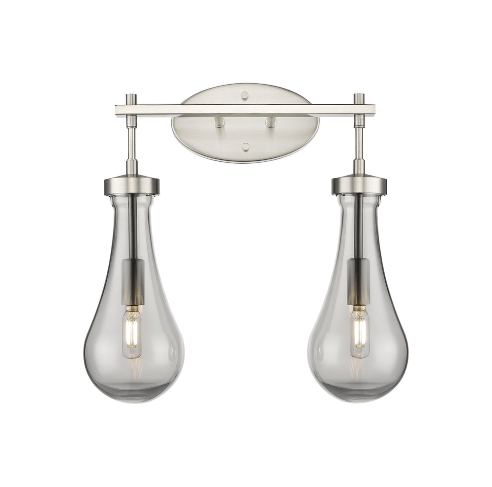 Innovations Lighting Owego 5" Bath Vanity Light - Satin Nickel Vanity Lights Innovations Lighting Light Smoke ; Glass Type: Smoked  