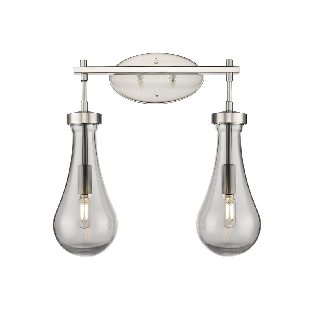 Innovations Lighting Owego 5" Bath Vanity Light - Satin Nickel Vanity Lights Innovations Lighting Light Smoke ; Glass Type: Smoked  