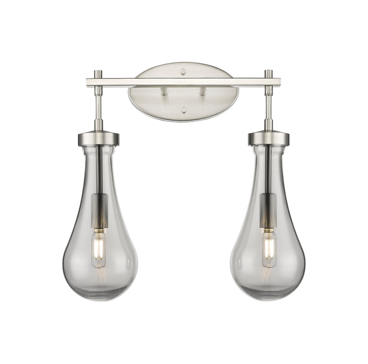 Innovations Lighting Owego 5" Bath Vanity Light - Satin Nickel Vanity Lights Innovations Lighting Light Smoke ; Glass Type: Smoked  