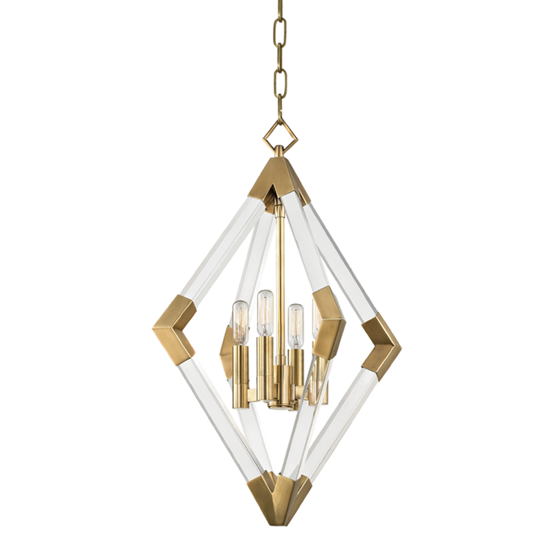 Hudson Valley Lighting Lyons Pendant Pendants Hudson Valley Lighting Aged Brass  