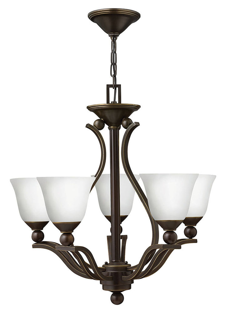 Hinkley Bolla Chandelier Chandeliers Hinkley Olde Bronze with Opal glass 24.0x24.0x24.0 