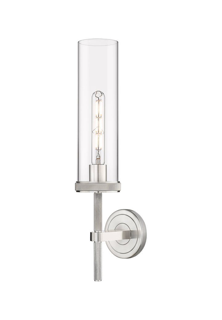 Innovations Lighting Lincoln 12" Sconce - Satin Nickel Wall Sconces Innovations Lighting Clear ; Glass Type: Clear  