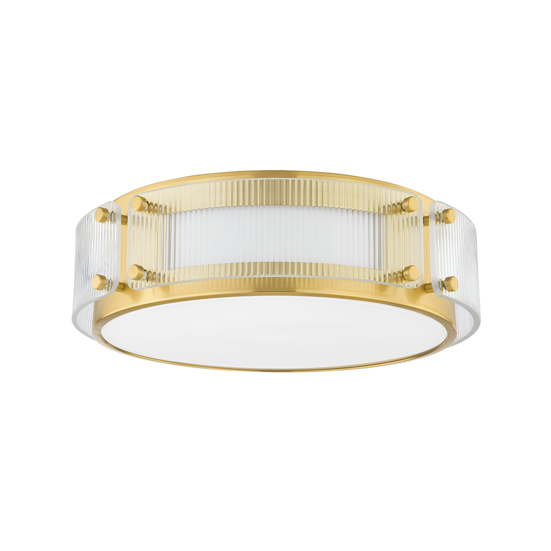 Hudson Valley Lighting CLIFFORD Flush Mount Ceiling Flush Mounts Hudson Valley Lighting Aged Brass  