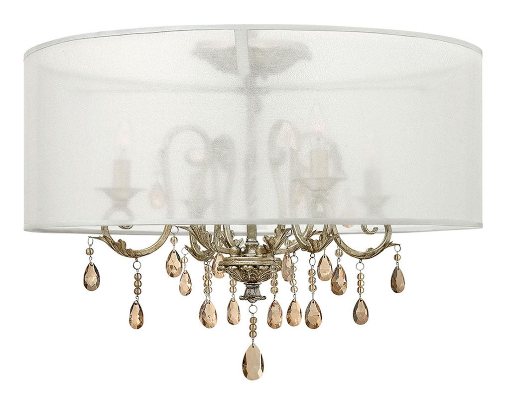 Hinkley Carlton Semi-Flush Mount Ceiling Semi Flush Mounts Hinkley Silver Leaf 24.0x24.0x17.5 