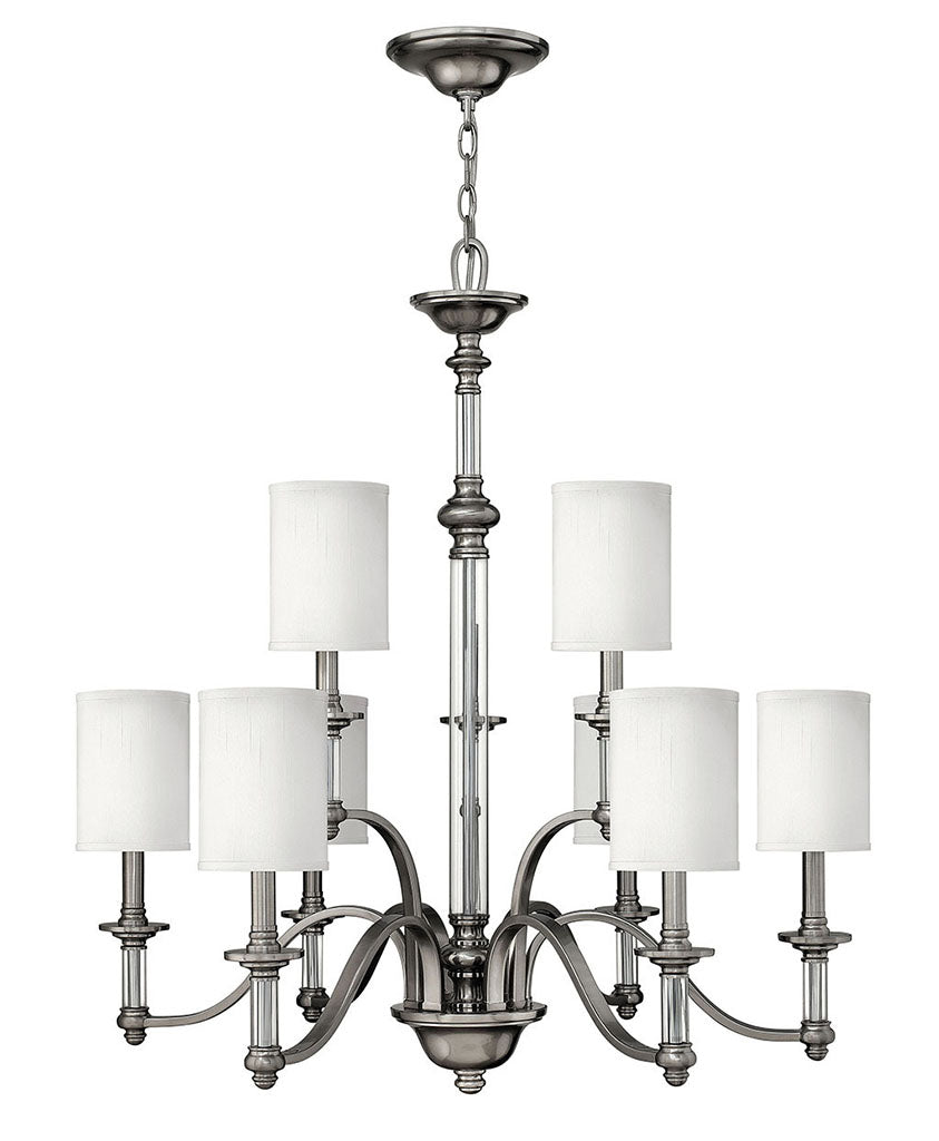 Hinkley Sussex Chandelier Chandeliers Hinkley Brushed Nickel 32.0x32.0x34.5 