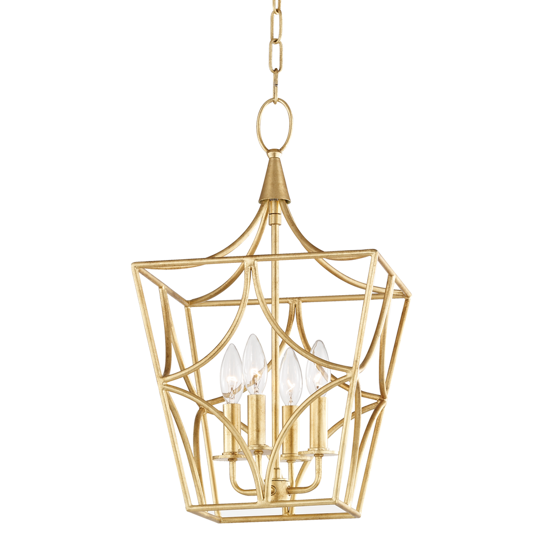 Hudson Valley Lighting Green Point Lantern Pendants Hudson Valley Lighting Gold Leaf  