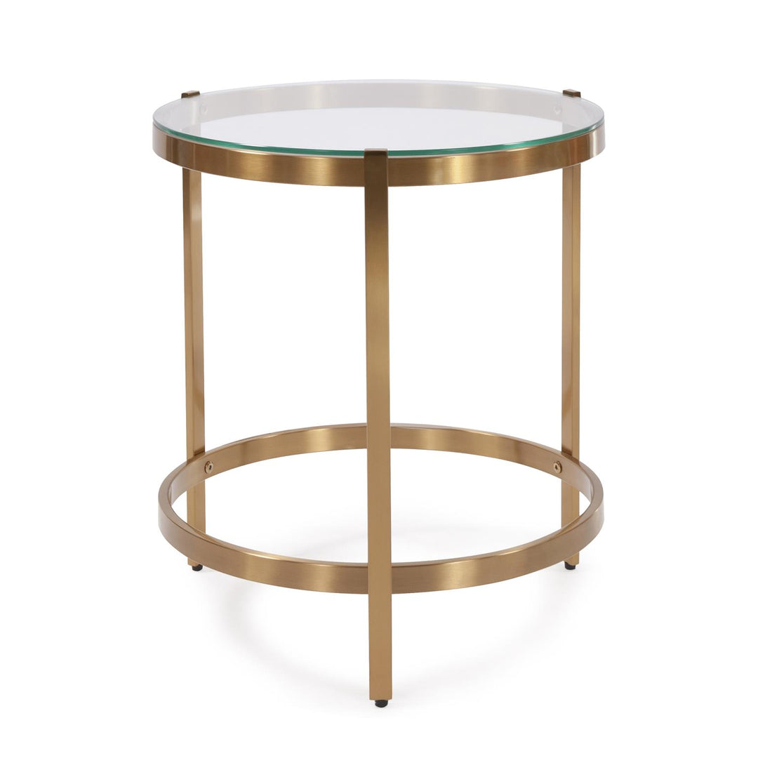 Howard Elliott Collection Brushed Brass Stainless Steel Side  Howard Elliott Collection   