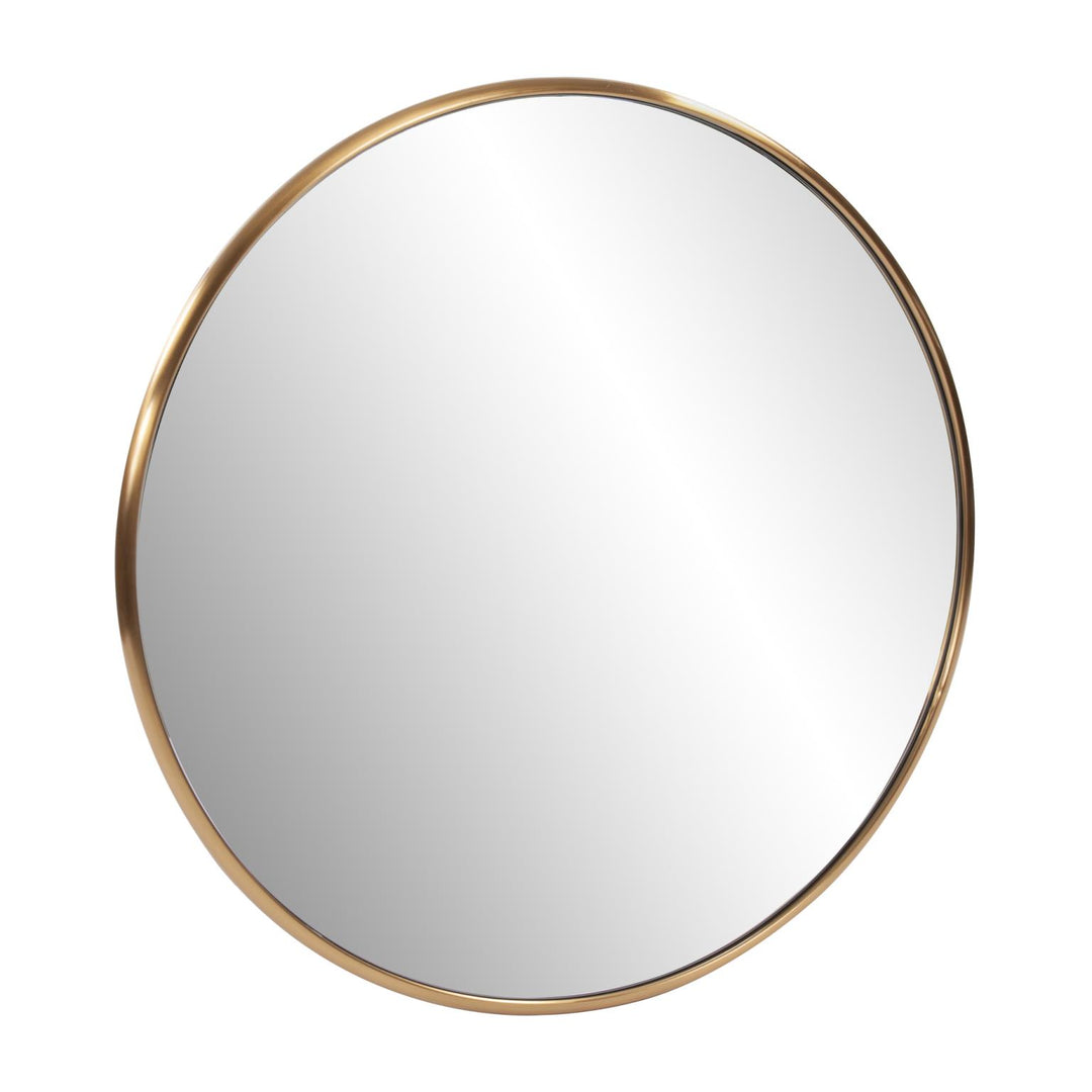 Howard Elliott Collection Yorkville Brass Round Mirror