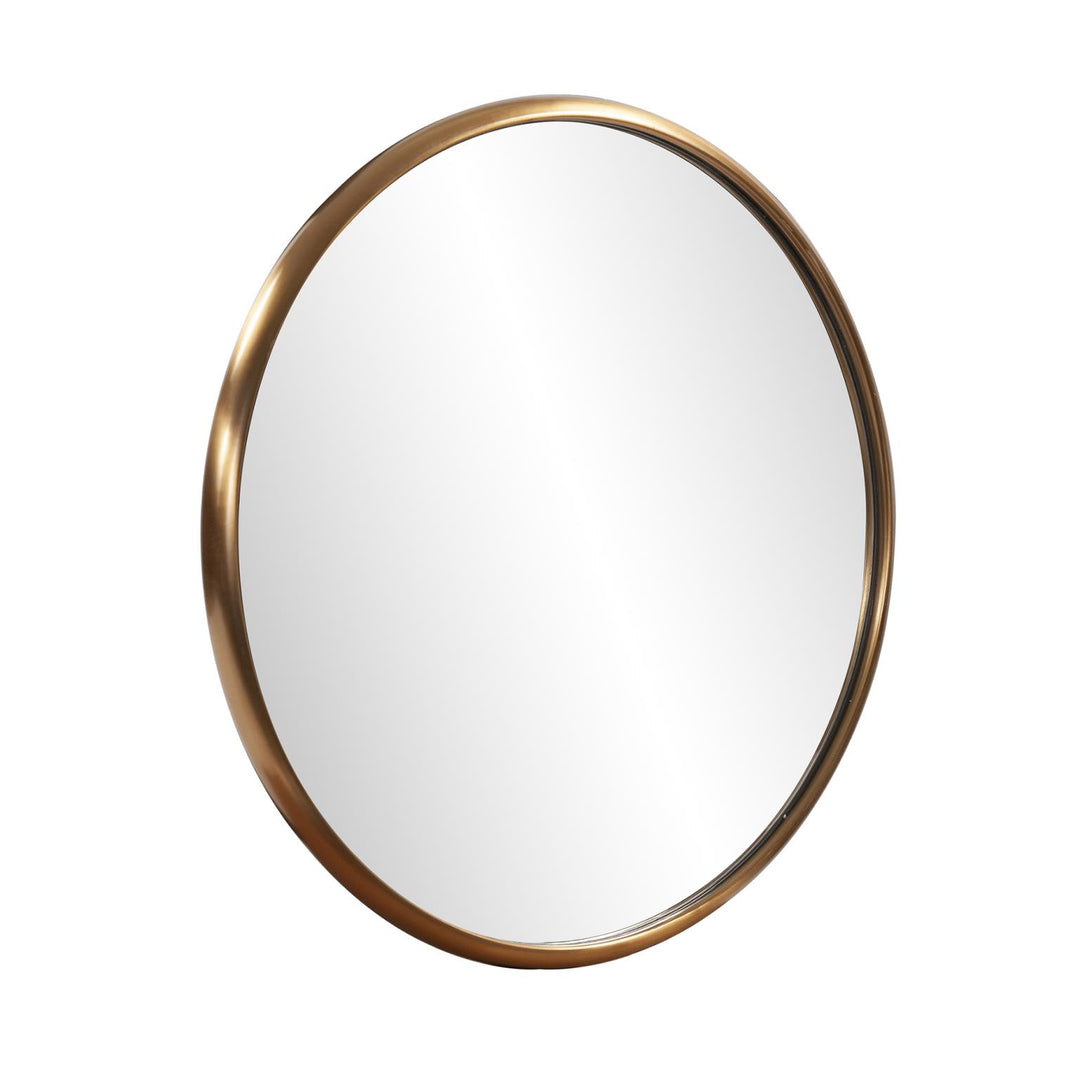 Howard Elliott Collection Yorkville Brass Small Round Mirror