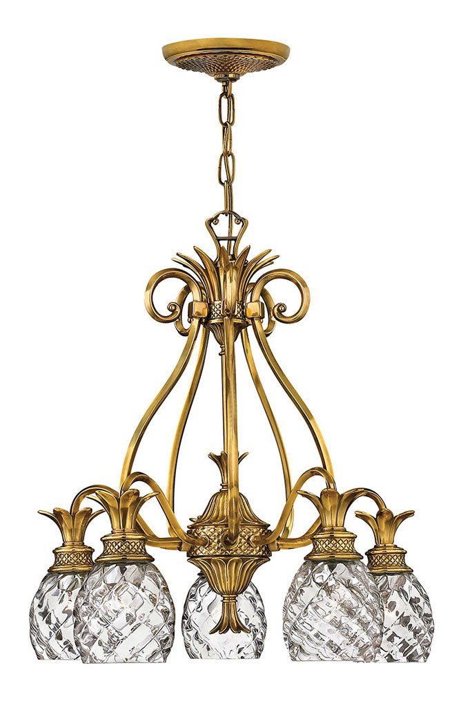 Hinkley Plantation Chandelier Chandeliers Hinkley Burnished Brass 22.25x22.25x24.5 