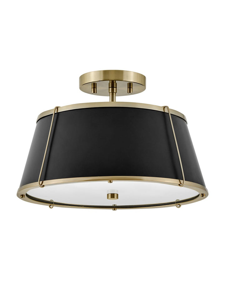 Hinkley Clarke Semi-Flush Mount Ceiling Semi Flush Mounts Hinkley Warm Brass 15.0x15.0x9.25 