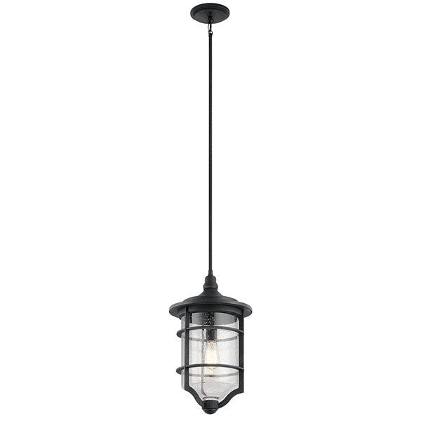 Kichler Royal Marine  Outdoor Hanging Pendant Outdoor Light Fixture l Hanging Kichler Distressed Black 11.5x20 