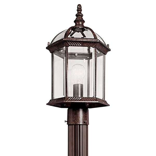 Kichler Barrie  Outdoor Post Lantern Outdoor l Post/Pier Mounts Kichler Tannery Bronze 9.75x18 