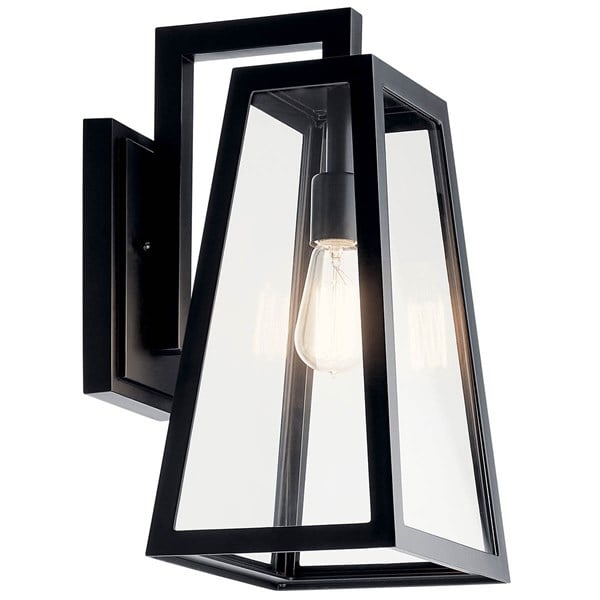 Kichler Delison  Outdoor Wall Outdoor Wall Lights Kichler Black 9.5x16.75 