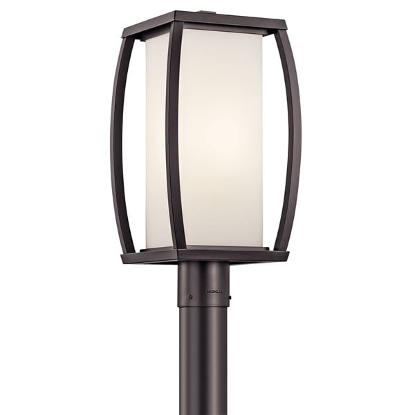 Kichler Bowen  Outdoor Post Lantern Outdoor l Post/Pier Mounts Kichler Architectural Bronze 9x18.5 