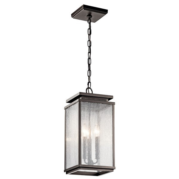 Kichler Manningham  Outdoor Hanging Pendant Outdoor Light Fixture l Hanging Kichler Olde Bronze 8.5x19 