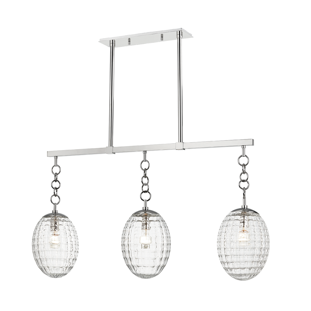 Hudson Valley Lighting Venice Linear Chandeliers Hudson Valley Lighting Polished Nickel  