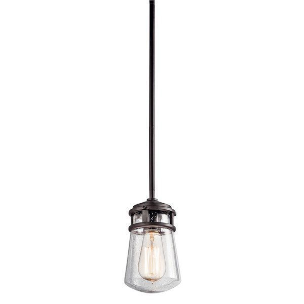 Kichler Lyndon  Outdoor Hanging Pendant Outdoor Hanging Lights Kichler Architectural Bronze 5x9.5 