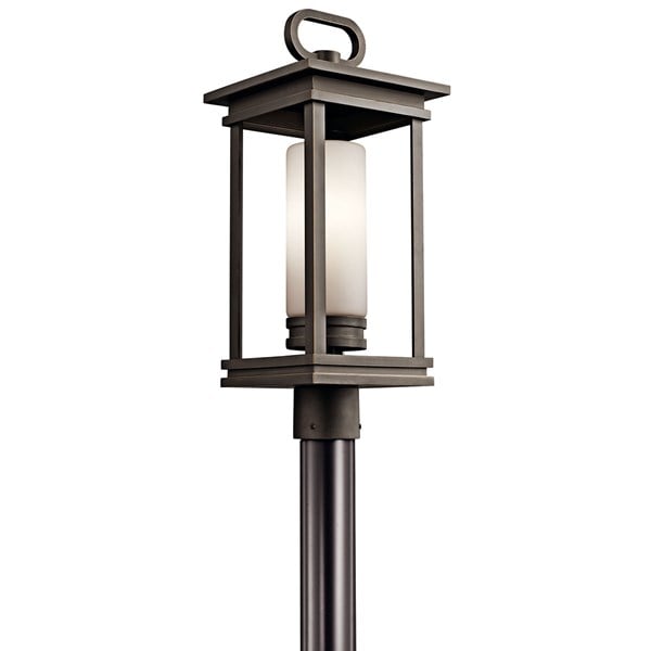 Kichler South Hope  Outdoor Post Lantern Outdoor l Post/Pier Mounts Kichler Rubbed Bronze 9x21.5 