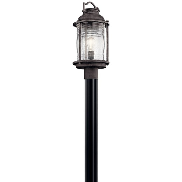 Kichler Ashland Bay  Outdoor Post Lantern Outdoor l Post/Pier Mounts Kichler Weathered Zinc 8.75x19 