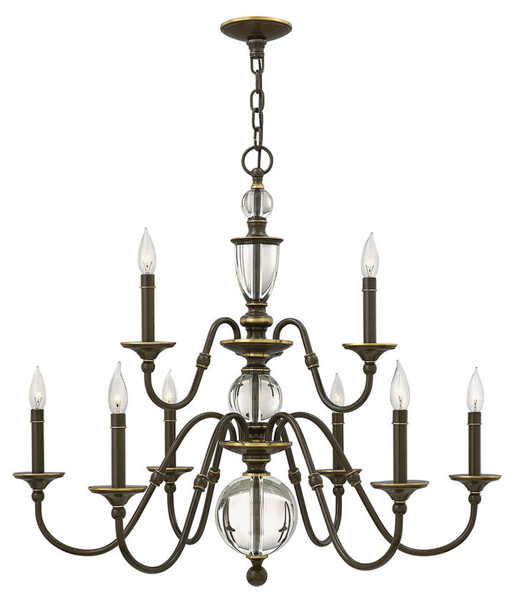 Hinkley Eleanor Chandelier Chandeliers Hinkley Light Oiled Bronze 35.25x35.25x31.25 