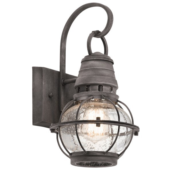 Kichler Bridge Point  Outdoor Wall Outdoor Wall Lights Kichler Weathered Zinc 7x13.25 