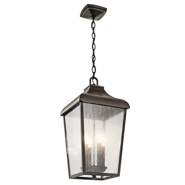 Kichler Forestdale  Outdoor Hanging Pendant Outdoor Hanging Lights Kichler Olde Bronze 10x19.75 