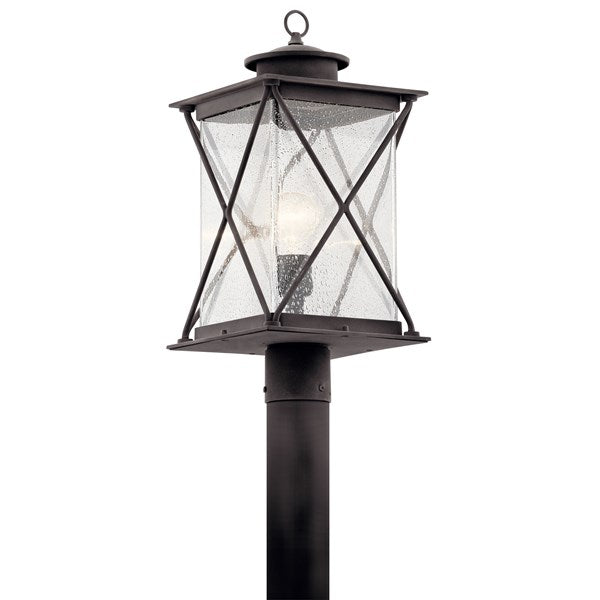 Kichler Argyle  Outdoor Post Lantern Outdoor l Post/Pier Mounts Kichler Weathered Zinc 9.5x19.5 