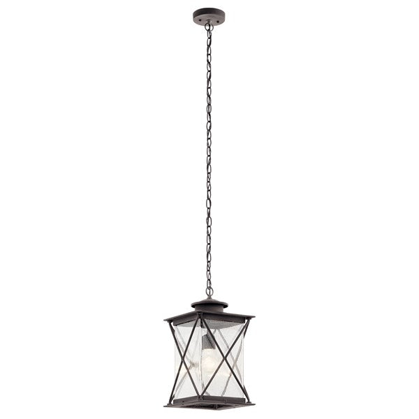 Kichler Argyle  Outdoor Hanging Pendant Outdoor Light Fixture l Hanging Kichler Weathered Zinc 9.5x16.75 