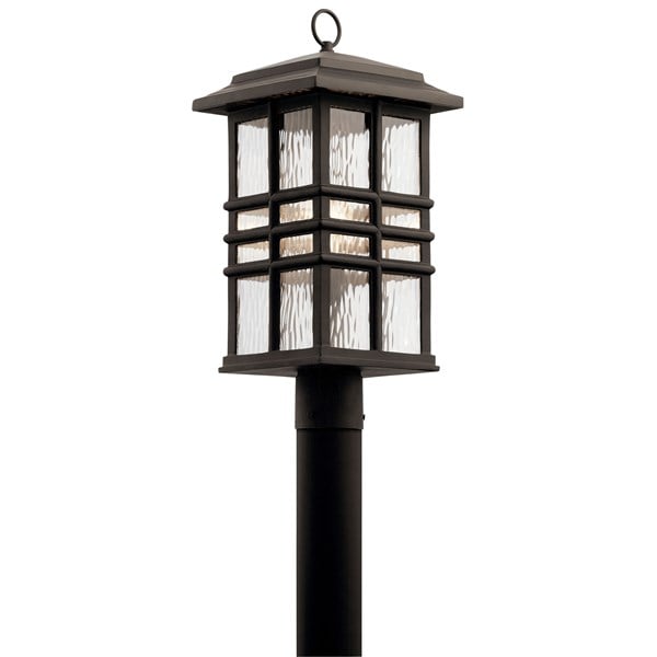 Kichler Beacon Square  Outdoor Post Lantern Outdoor l Post/Pier Mounts Kichler Olde Bronze 9.5x20.5 