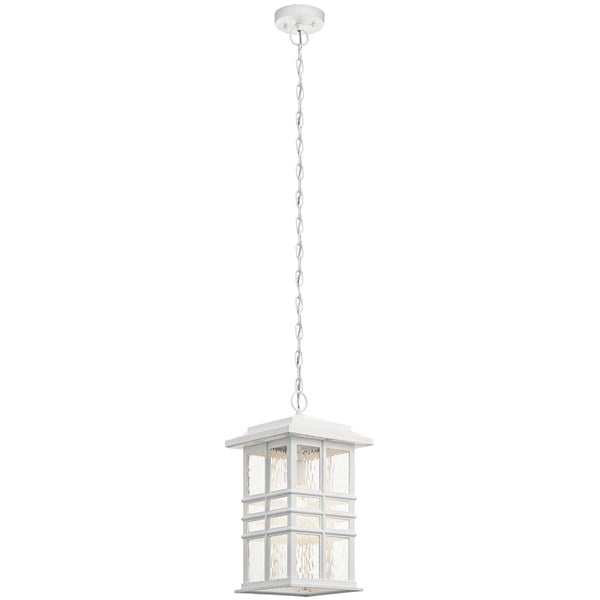 Kichler Beacon Square  Outdoor Hanging Pendant Outdoor Hanging Lights Kichler White 9.5x18 