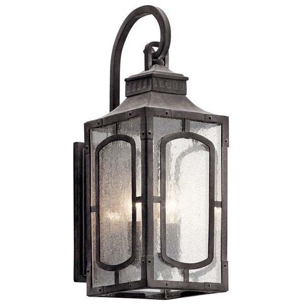 Kichler Bay Village  Outdoor Wall Outdoor Wall Lights Kichler Weathered Zinc 6.5x18.75 