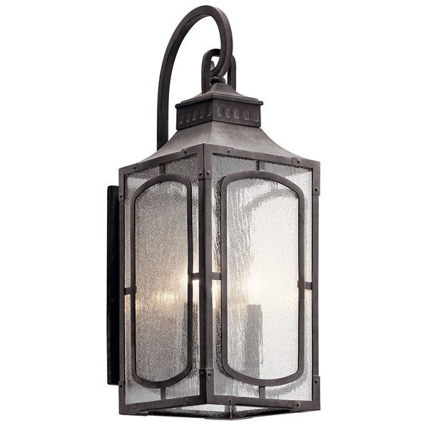 Kichler Bay Village  Outdoor Wall Outdoor Wall Lights Kichler Weathered Zinc 8x23 