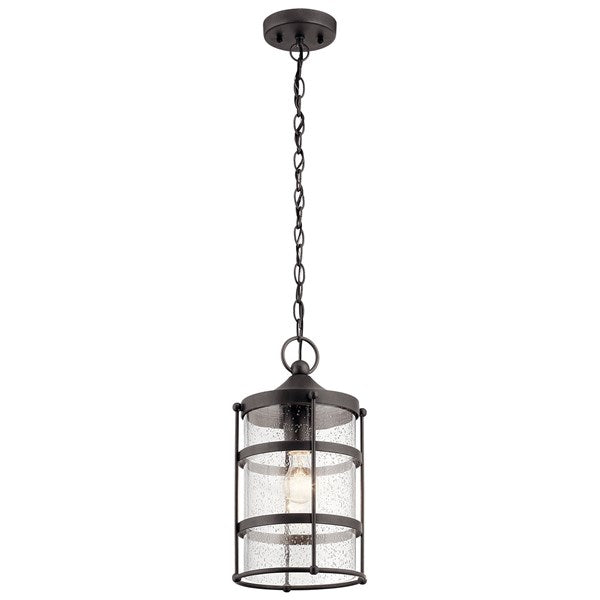 Kichler Mill Lane  Outdoor Hanging Pendant Outdoor Light Fixture l Hanging Kichler Anvil Iron 9x16.5 