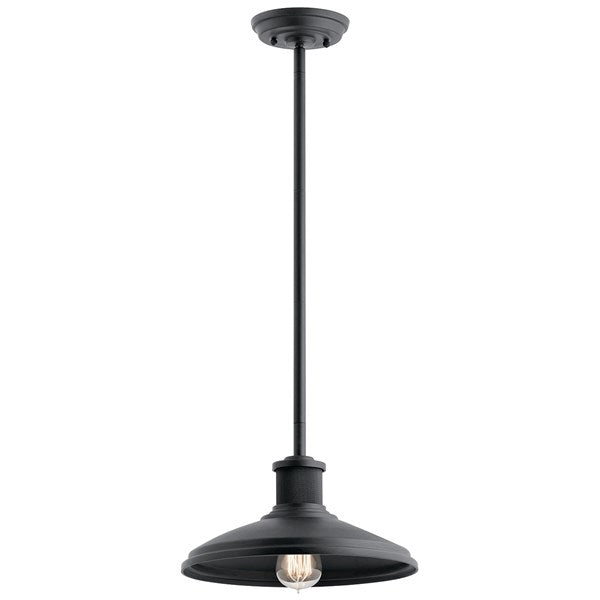 Kichler Allenbury  Pendant Outdoor Light Fixture l Hanging Kichler Textured Black 12x8.25 