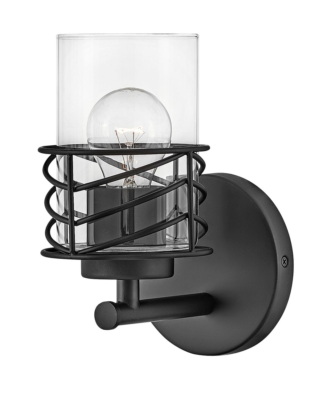 Hinkley Della Bath Bar Vanity Lights Hinkley Black 6.5x5.5x9.5 