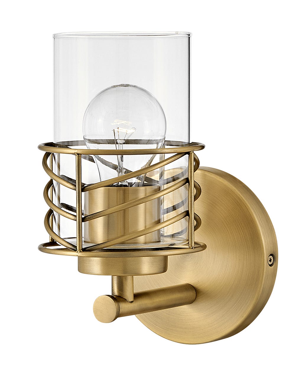 Hinkley Della Bath Bar Vanity Lights Hinkley Lacquered Brass 6.5x5.5x9.5 