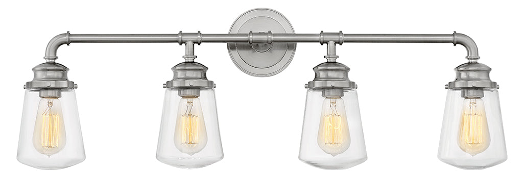 Hinkley Fritz Bath Bar Vanity Lights Hinkley Brushed Nickel 6.5x33.75x11.75 