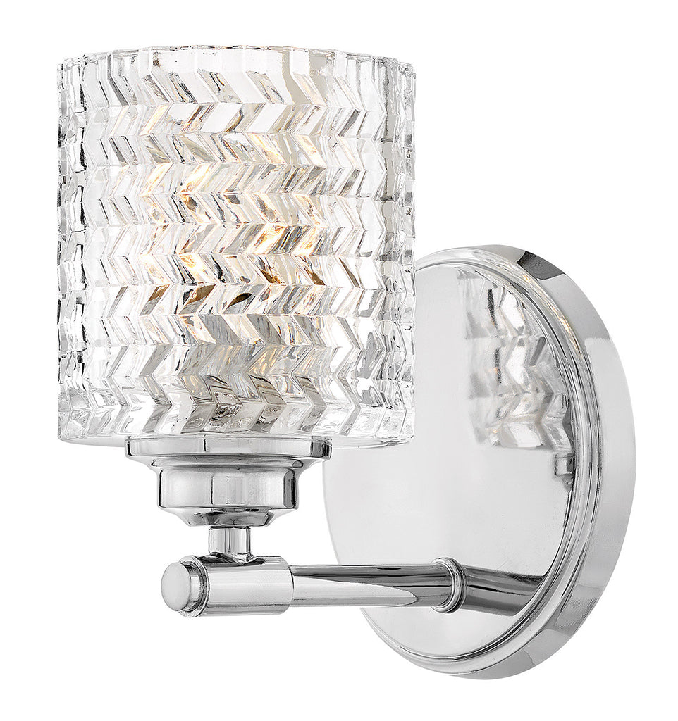 Hinkley Elle Bath Bar Vanity Lights Hinkley Chrome 6.5x5.5x7.75 